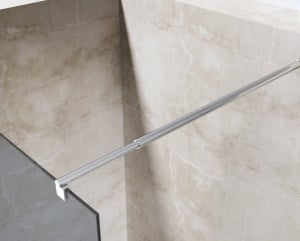 Perete dus Walk-In, PRO FB11 BLACK, sticla securizata 8 mm, latime 100 cm, lungime 195 cm - Img 5