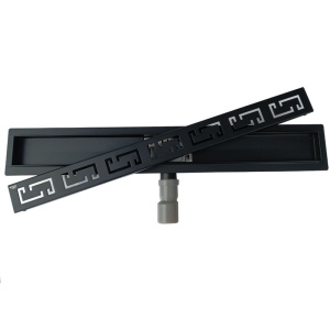 Rigola de duș liniară cu sifon fix și randament ridicat Omega DL01 60 cm – negru - Img 14
