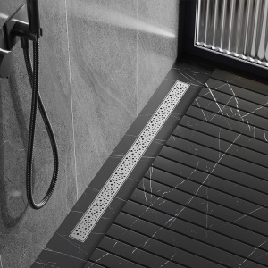Rigola de duș liniară cu sifon fix și randament ridicat Wave DL01 80 cm – inox - Img 2