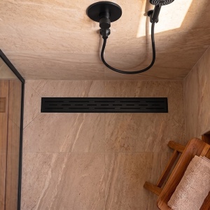 Rigola de dus liniara DL01 Classic negru mat 50 cm sifon scund 52 mm - Img 9
