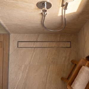 Rigola de dus liniara DL05 inox 100 cm cu gratar reversibil 2 in 1 si sifon rotativ 360 - Img 9