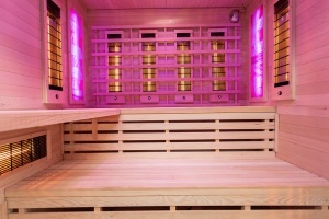 Sauna cu infrarosu si cromoterapie pentru 4 persoane EA4RS 180 x 160 x 200 cm - Img 15