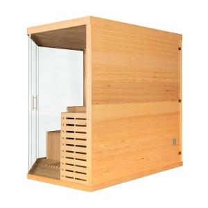 Sauna cu infrarosu si perete din sare de Himalaya MO-EA5CRS – 200 x 200 x 200 cm, 5 locuri - Img 4