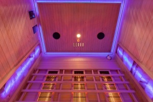 Sauna cu infrarosu si piatra sarata pentru 3 persoane C3S 150 x 110 x 190 cm - Img 18
