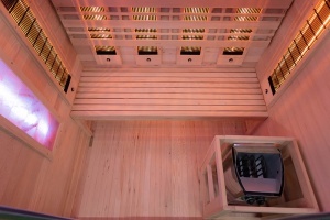 Sauna finlandeza cu infrarosu MO-SW3 COMBO si soba Harvia 4.5 kW, 150 x 120 x 190 cm - Img 4
