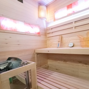 Sauna finlandeza cu temperatura inalta Harvia 4.5kW, 140 x 150 cm pentru 3-4 persoane - Img 6
