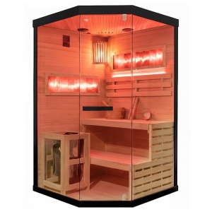 Sauna finlandeza cu temperatura inalta si argaz Harvia 3.5kW, 120 x 120 cm pentru doua persoane - Img 15