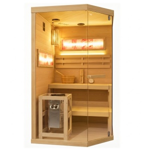 Sauna finlandeza cu temperatura inalta si argaz Harvia 3.5kW, 120 x 120 cm pentru doua persoane - Img 22