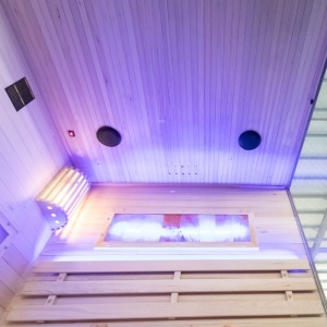 Sauna finlandeza neagra cu temperatura inalta Harvia 4.5kW, 140 x 150 cm pentru 3-4 persoane - Img 18