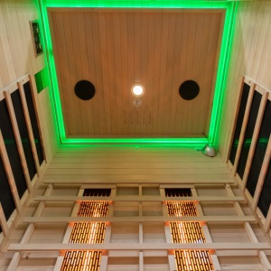 Sauna uscata cu infrarosu la temperatura joasa pentru 2-3 persoane Alta2 120 x 105 cm - Img 10