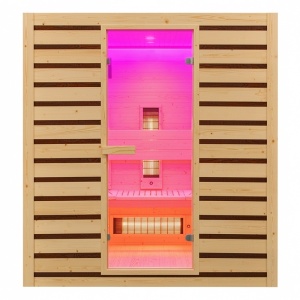 Sauna uscata cu infrarosu la temperatura joasa, Tromso, 180 x 150 cm, 230V, pentru 4-5 persoane