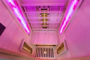 Sauna uscata cu infrarosu si cu piatra sarata pentru 1 persoana C1ST 90 x 90 cm - Img 12
