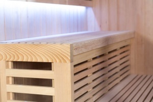 Saună uscată cu soba HARVIA 6kW 180 x 160 x 200 cm pentru 4 persoane - Img 18