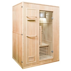 Sauna uscata finlandeza cu soba Harvia 2.3Kw MO-EN2, pereti izolati, 120 x 105 x 192 cm - Img 9