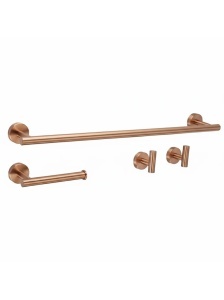 Set accesorii pentru baie Ari Brush Copper 4 piese - Img 2