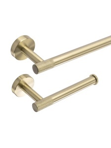 Set accesorii pentru baie GRID Brush Gold 4 piese - Img 3