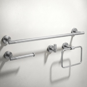 Set accesorii pentru baie GRID Brush Nickel 4 piese - Img 3