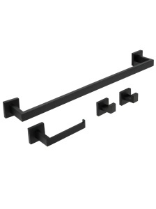 Set accesorii pentru baie Rio Black 4 piese - Img 6