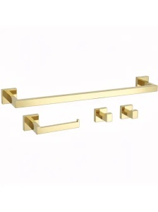 Set accesorii pentru baie Rio Gold 4 piese - Img 2