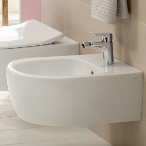 Set baie Villeroy & Boch: Vas WC suspendat Soul cu capac soft close + Bideu suspendat Avento, alb - Img 9