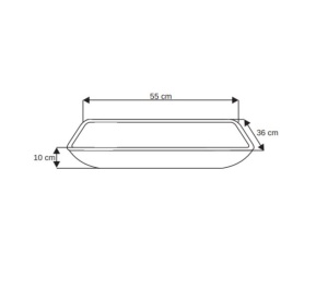 Set complet Chiuveta de blat PRO ERA GLASS si baterie , Dimensiuni 55 cm x 36 x 10 cm, Sticla temperata, Albastru - Img 2