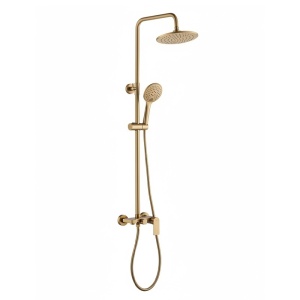 Set de baie cu dus ADA cu forma de ploaie, auriu perlat