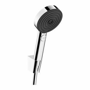 Set de dus cu porter Hansgrohe Pulsify Select 105 Relaxation crom 3 functii - Img 1