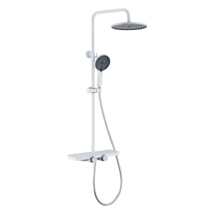 Set de dus F13-WH, Dus cu efect de ploaie, Culoarea Alb - Img 1