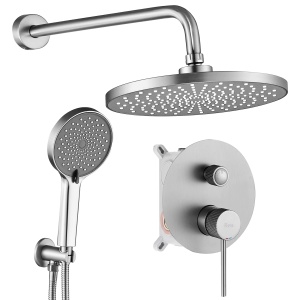 Set de dus incastrat Rea Lungo Stripe Nickel Brush + BOX