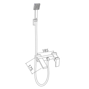 Set de dus pentru cada cu montaj pe perete F305A Crom - Img 14