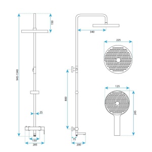Set de dus Rea Arcos Brush Nickel - Img 6