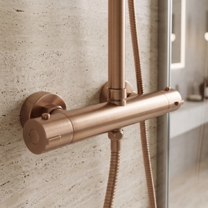 Set dus cu termostat Rea Parot Light Brush Copper - Img 5