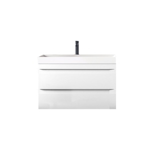 Set mobilier baie suspendat cu lavoar Kolpasan Naomi 70 x 45 cm alb