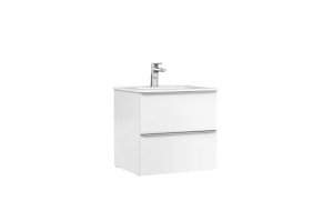 Set mobilier baie suspendat Gala Shona alb mat 60 x 46 cm cu lavoar Klea