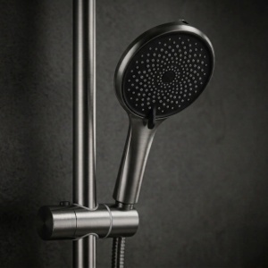 Set pentru dus baterie cu para de dus tip ploaie Rea Rivo Titan - Img 4