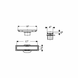 Set rigola pentru dus Geberit CleanLine 65-90 mm plus capac faiantabil - Img 4