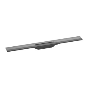 Set rigola pentru dus plus capac Hansgrohe RainDrain Flex ajustabil negru - crom periat 80 cm - Img 5