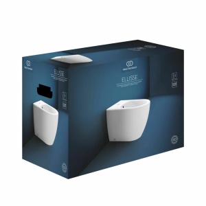 Set vas WC pe pardoseala Ideal Standard Ellisse BTW cu capac softclose alb si bideu - Img 4