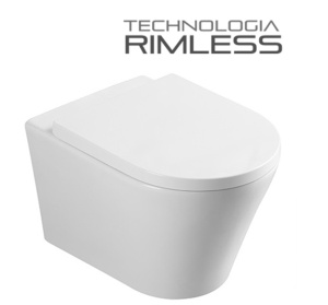 Set Vas WC PRO GEBERIT, Montaj Suspendat, Ceramica Sanitara, Vas WC SONATA Clementina RIMLESS + Capac Soft-Close STANDARD Inclus + Cadru + Clapeta - Img 8