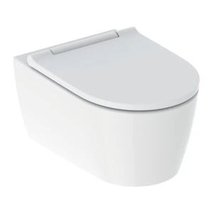 Set vas WC suspendat cu capac soft-close Geberit One TurboFlush alb