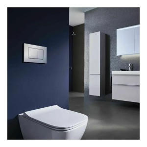Set vas wc suspendat si capac slim soft close Geberit Smyle Square - Img 4