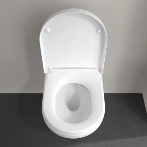 Set vas WC suspendat Villeroy & Boch Architectura TwistFlush rimless cu capac softclose alb - Img 6