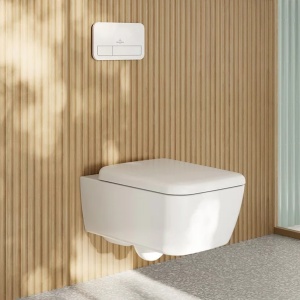 Set vas WC suspendat Villeroy & Boch Skyla TwistFlush Rimless alb cu capac softclose - Img 3