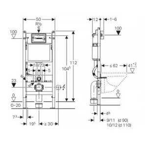 Set vas wc suspendat Villeroy & Boch Soul cu capac softclose rezervor incastrat Geberit Duofix si clapeta Delta20 - Img 6