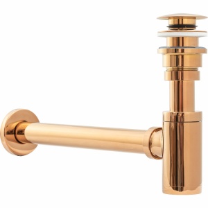 Sifon de scurgere universal+ ventil klik-klak, sistem Push-up, finisaj Rose Gold - Img 2