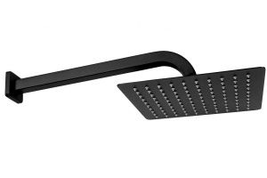 Sistem Complet De Dus REA ORIX BLACK BOX, Montaj In Perete, Para Patrata Tip Ploaie 25x25 Cm, 2 Functii De Curgere A Apei, Finisaj Negru Mat - Img 7
