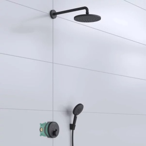 Sistem de dus incastrat Hansgrohe Raindance Select S 240 negru mat - Img 2