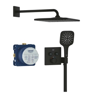 Sistem de dus negru mat Grohe SmartControl SmartActive 310 Cube - Img 3