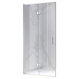 Usa de dus batanta pentru nisa ZES-KZ21B-80 crom 80 x 195 cm sticla 6 mm