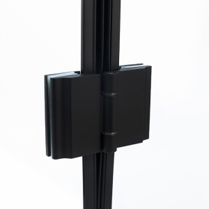 Usa de dus pentru nisa batanta KZ27 negru 90 x 195 cm sticla 6 mm - Img 19